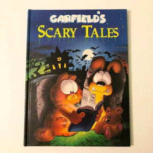 Vintage 1990 Garfields Scary Tales  Book Grosset and Dunlap